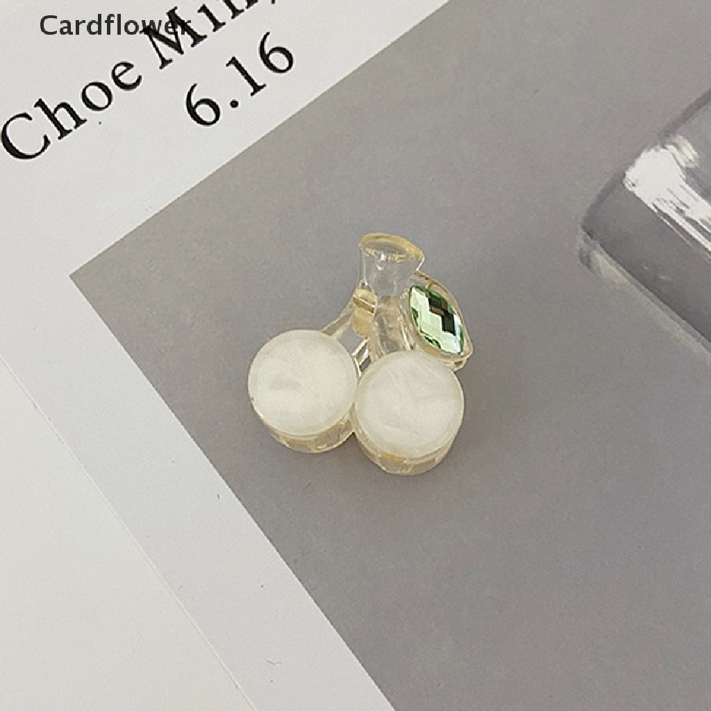&lt; Cardflower &gt; Kẹp Tóc Móng Vuốt Hình Quả Cherry Dễ Thương Phong Cách Hàn Quốc Cho Nữ