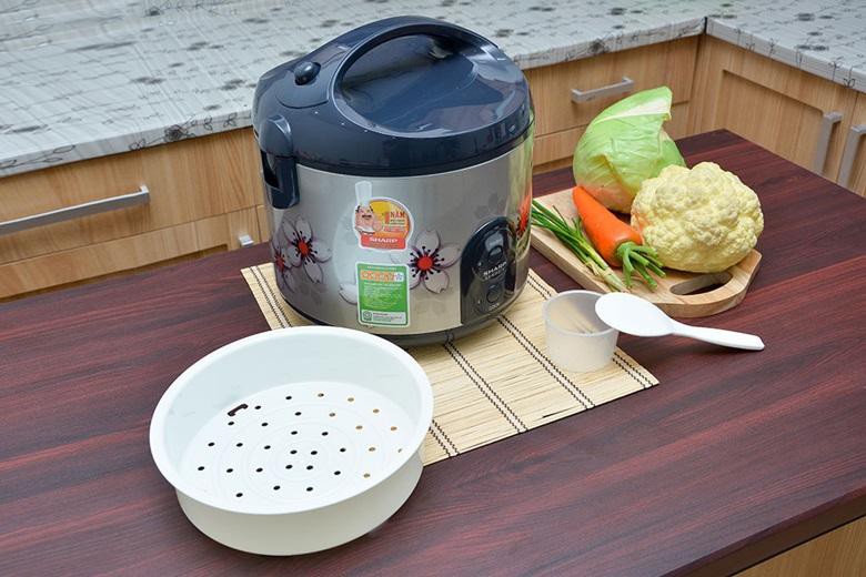 MỚI 100%-Nồi cơm điện Sharp 1.8 lít KS-191STV sản xuất tại Thái Lan 100% chính hãng chất lượng tốt.