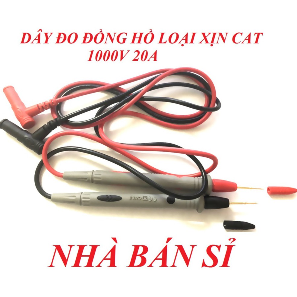 (GIÁ HỦY DIỆT) DÂY ĐO ĐỒNG HỒ VẠN NĂNG CAT 1000V 20A CHÍNH HÃNG