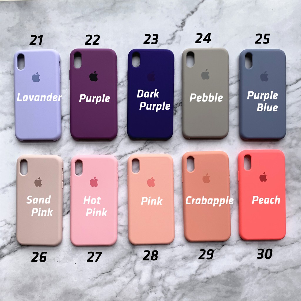 Ốp lưng Apple nguyên silicone cho iPhone 6/6s/6plus/6s plus/7/8/7plus/8plus/x/xs/xs max/11/11pro/11pro max SE2020
