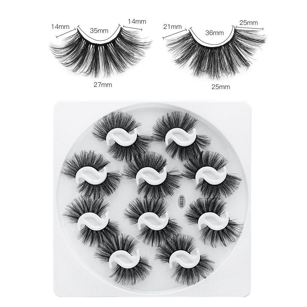 Set 10 Cặp Lông Mi Giả 8D 8mm-27mm Có Thể Tái Sử Dụng