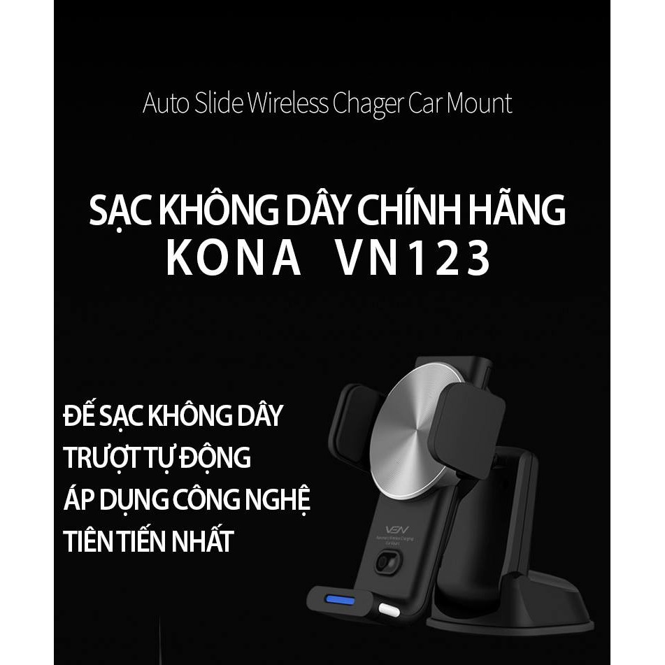 [BIG SALE] Sạc nhanh không dây KONA cho ô tô chính hãng Hàn Quốc