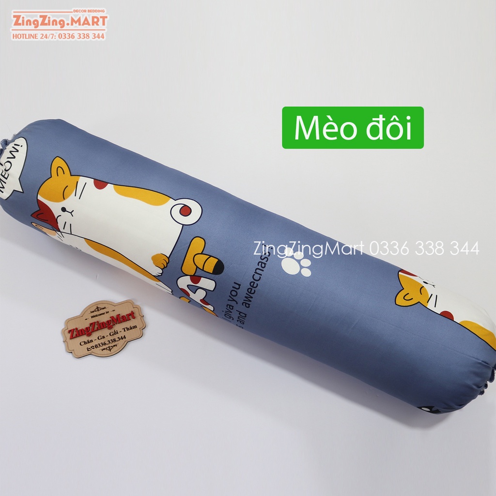 [Sale sốc] Vỏ gối ôm Cotton Poly, Kích thước 35 x 105 cm, Mẫu