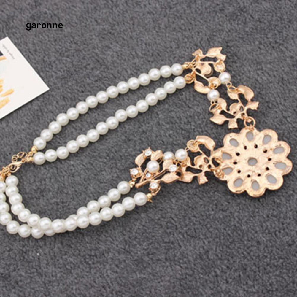 Dây chuyền đính ngọc trai nhân tạo phong cách Bohemian dành cho nữ