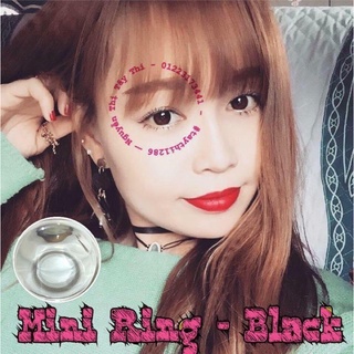 L1-009 mini ring - black lens đen không giãn cao cấp hàn quốc