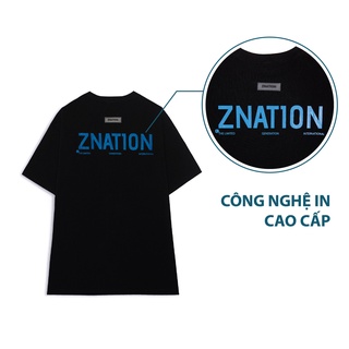 Áo Thun ZNATION Basic Tee Unisex Oversize Màu Đen