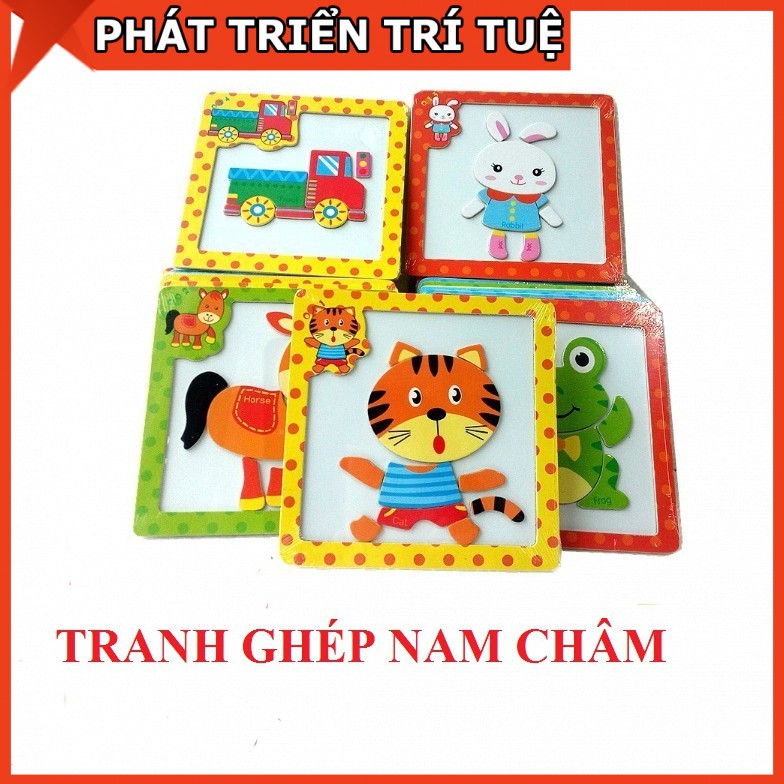 Đồ chơi tranh ghép hình nam châm - Đồ chơi thông minh cho bé