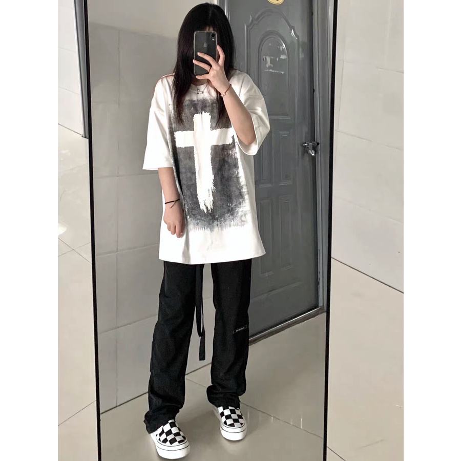 Áo thun unisex MONSTER X STREET SAINT phông tay lỡ nam nữ form rộng Local Brand