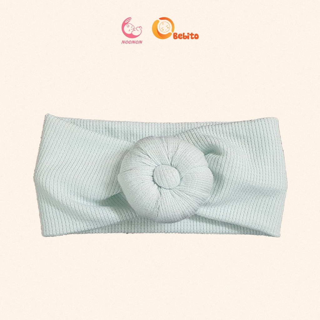 Băng Đô Nơ Củ Tỏi Cho Bé Gái -Turban Củ Tỏi Dễ Thương