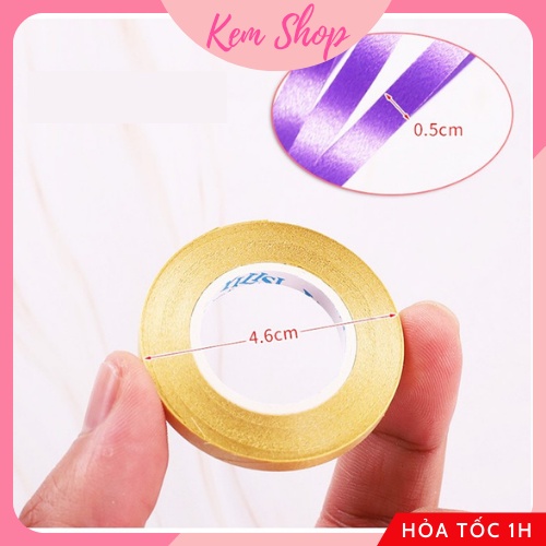 Cuộn dây ruy băng buộc bóng, dây treo banner 10m size nhỏ nhiều màu trang trí sinh nhật - Kem Shop K307