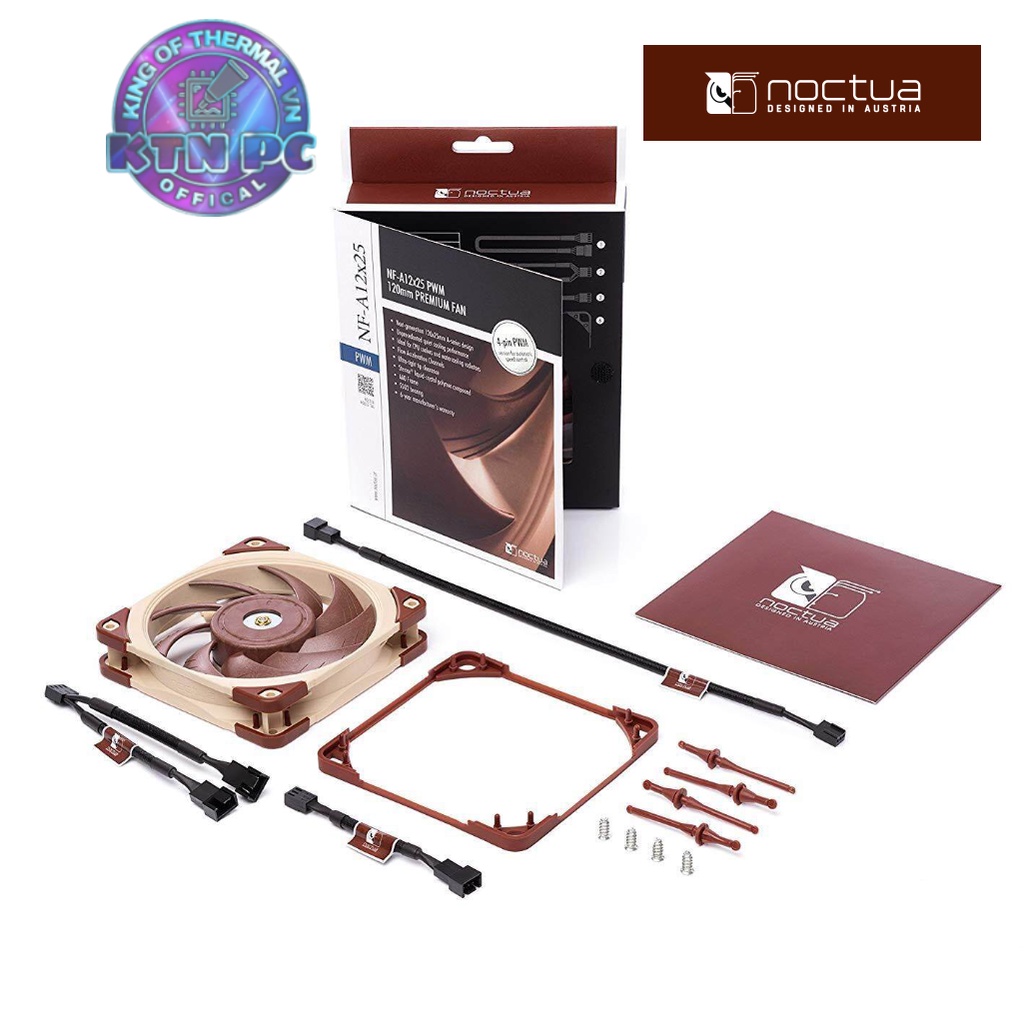 Quạt tản nhiệt Noctua A12x25 Pwm 2000rpm - Hàng chính hãng