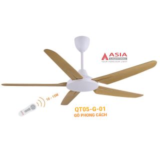 Quạt trần cao cấp asia lighting ( QT05 - G01) cam kết hàng chính hãng