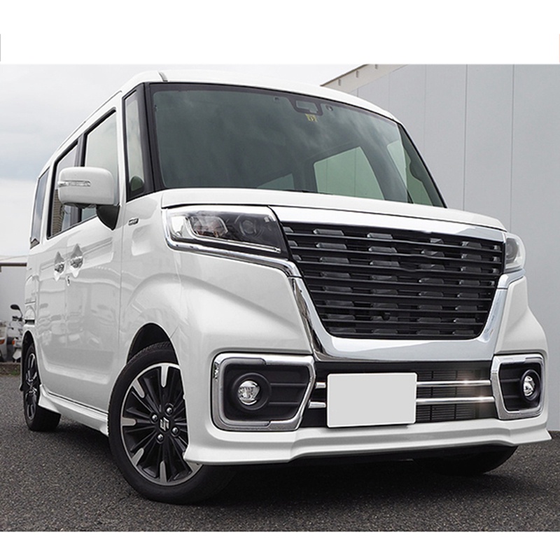 Khung Lưới Tản Nhiệt Phía Trước Bằng Chrome Cho Xe Hơi Suzuki Spacia Custom MK53S