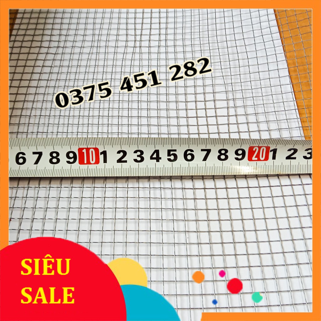 LƯỚI INOX 304 Ô VUÔNG 5MM - bán lẻ :90k/m vuông