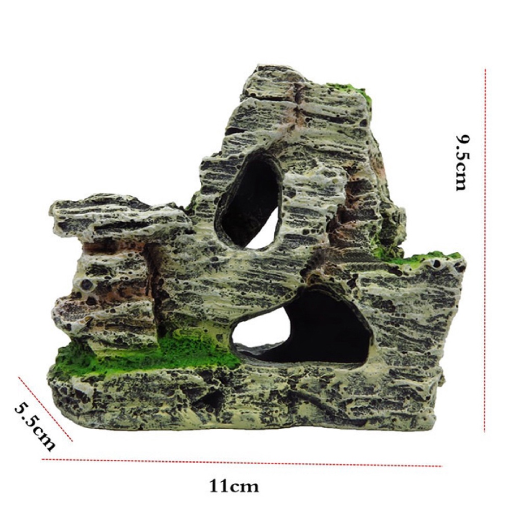 Hang đá nhân tạo làm thủ công bằng resin dùng làm nơi trú ẩn cho cá nước ngọt