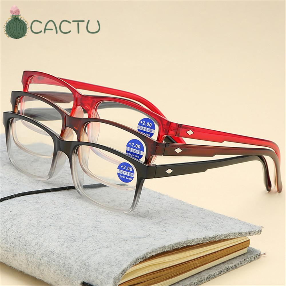 Kính Đọc Sách +1.0~4.0 Siêu Nhẹ Chống Cận Thị Màu Sắc Gradient Thời Trang