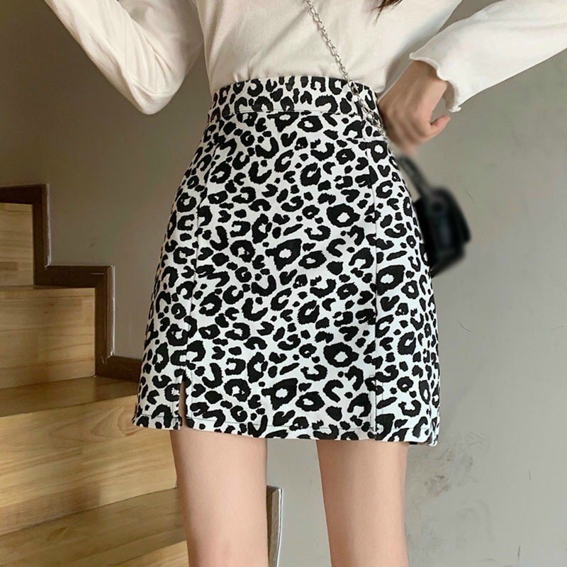 Chân váy nữ cạp lưng cao hoạ tiết da beo có lót trong MICHI,chân váy nữ chữ A cạp cao | BigBuy360 - bigbuy360.vn