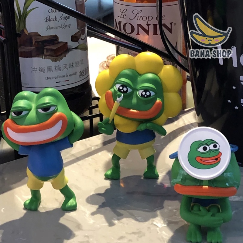 Mô hình figure sưu tầm ếch xanh Pepe sad frog siêu bựa cho vozer