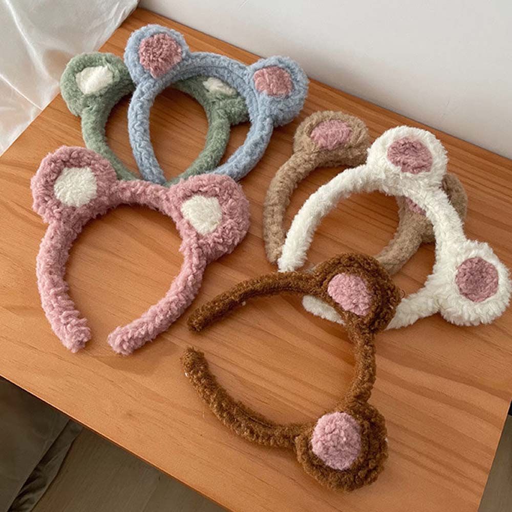 Băng đô cài tóc mềm mại hình tai mèo phong cách Hàn Quốc cho nữ