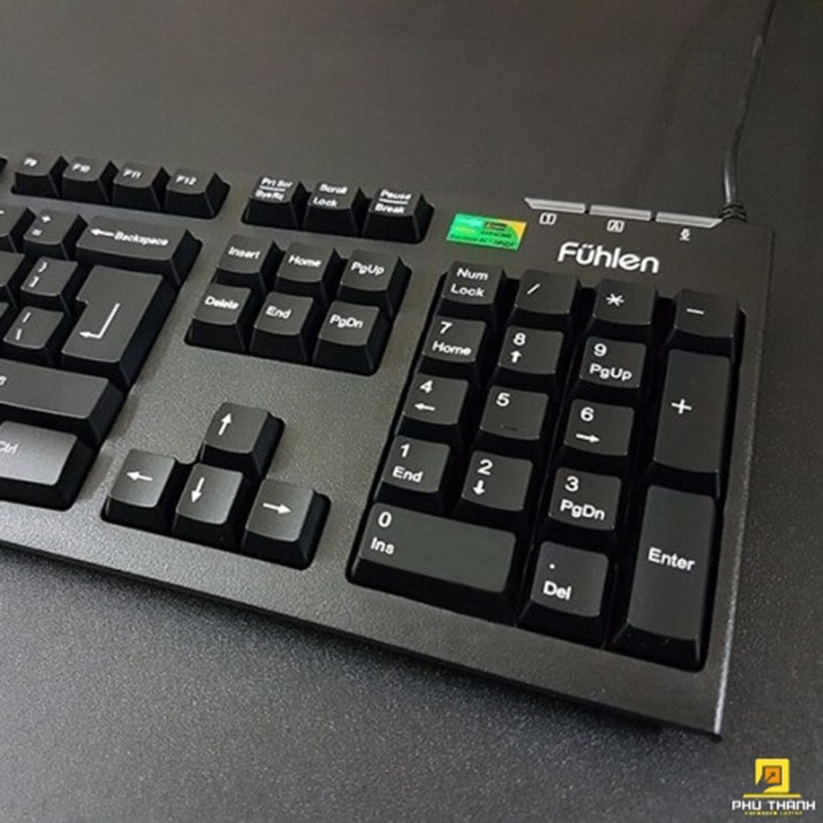 Bàn phím máy tính Coputa Bàn bàn phím văn phòng chơi game bàn phím có dây Fuhlen L411 chính hãng