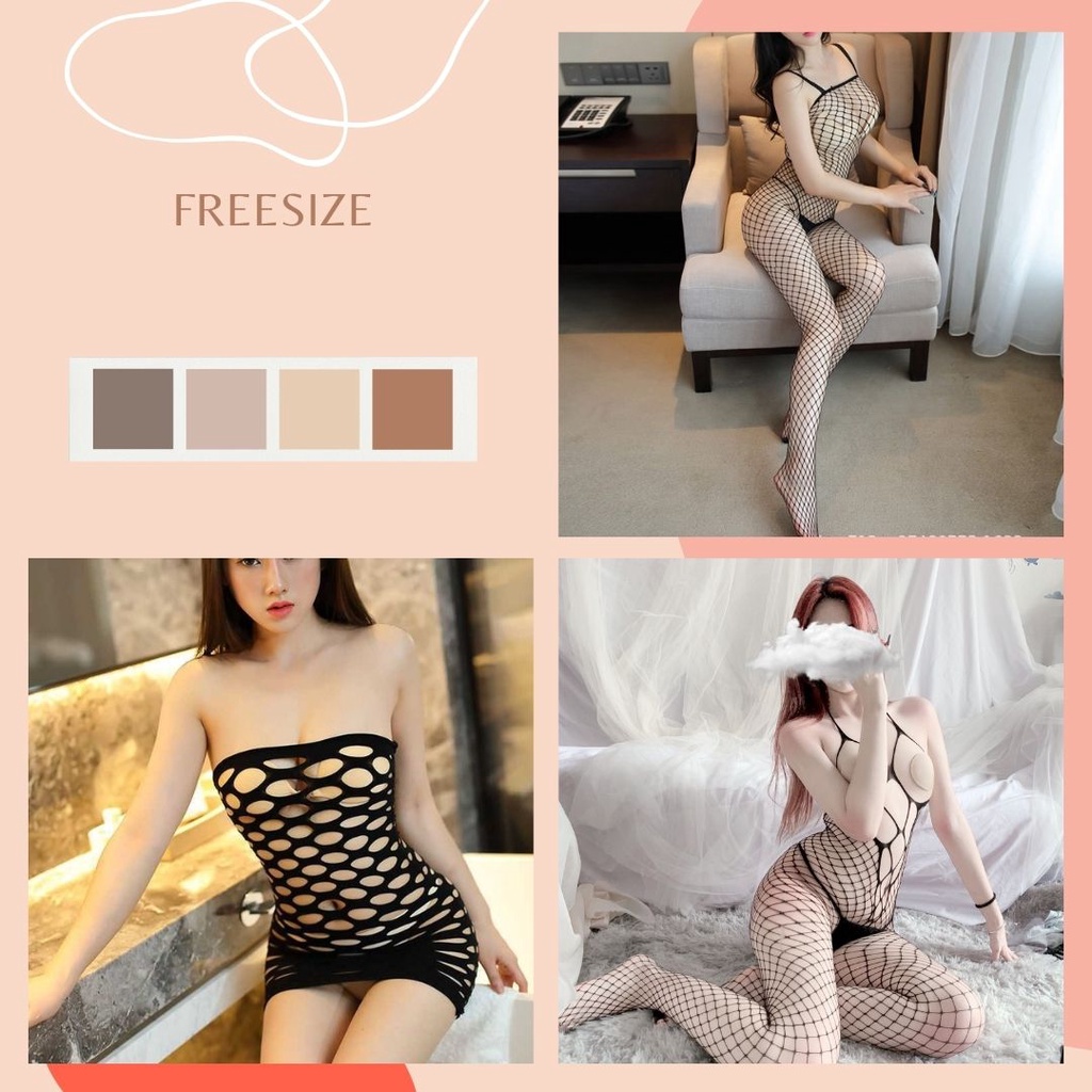 Đồ ngủ lưới Sexy gợi cảm Đồ Cosplay xuyên thấu Freesize 45-65kg 🚛freeship với hoá đơn 50k🚛