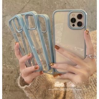 For iphone 14 pro max Ốp điện thoại TPU mềm màu trong thời trang thích hợp cho for  IPhone 13 12 11 Pro Max X XS XR 8 7 Plus