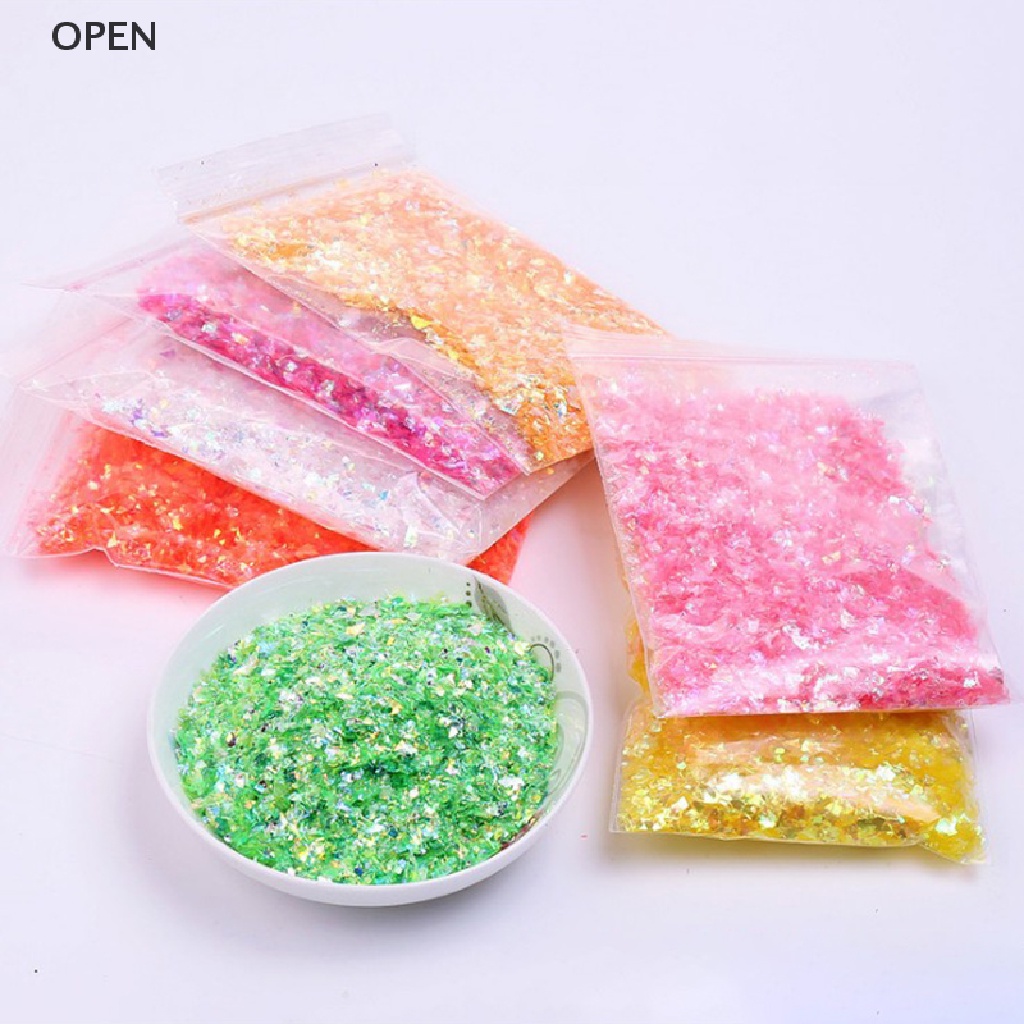 Op 20g Giấy Pha Lê Lấp Lánh Kẹo Nhựa Resin Làm Móng Nghệ Thuật Thủ Công Mỹ Nghệ my