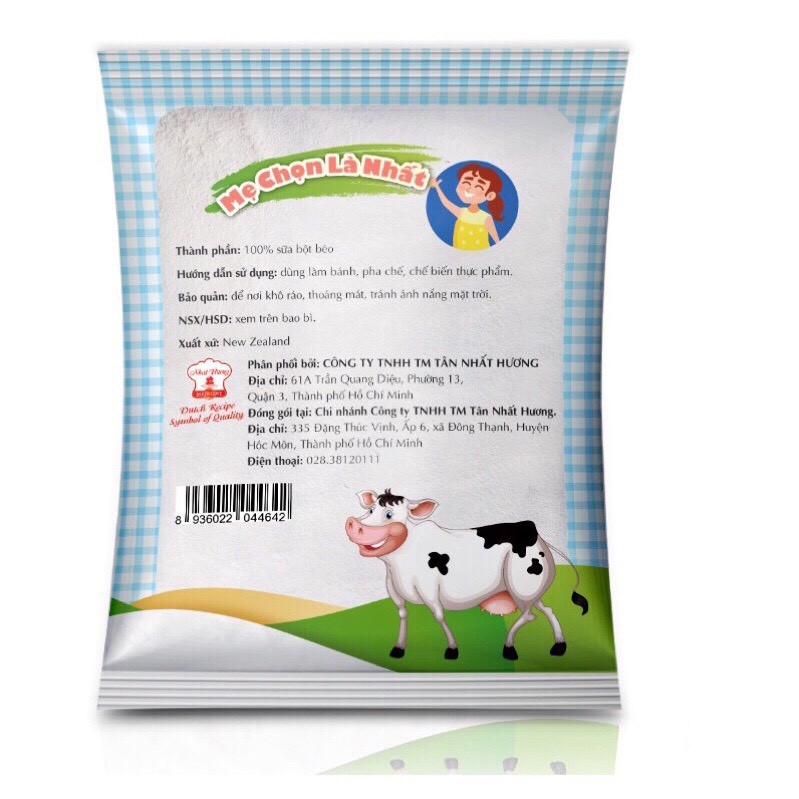 Bột Sữa Béo Full Cream Milk Powder- bột sữa béo nguyên kem dùng trong pha chế, làm bánh hoặc chế biến món ăn