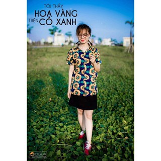Áo trái cây cherry, hướng dương, trái cây mới nè