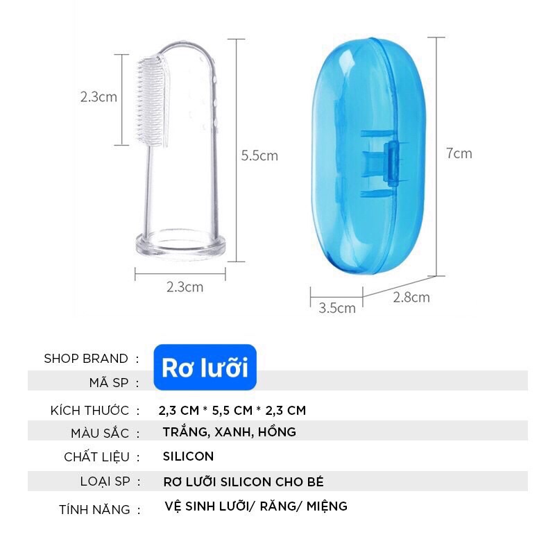 Rơ lưỡi silicol vệ sinh lưỡi cho bé