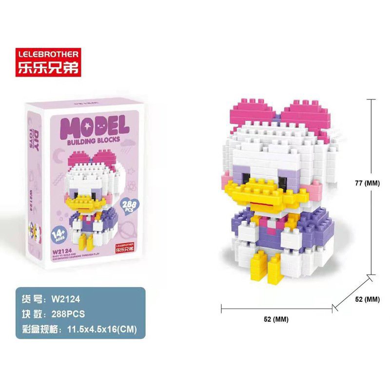 Đồ chơi xếp hình lego nhân vật hoạt hình disney TieuMy bộ mô hình lắp ráp trí tuệ nhựa vũ trụ đáng yêu