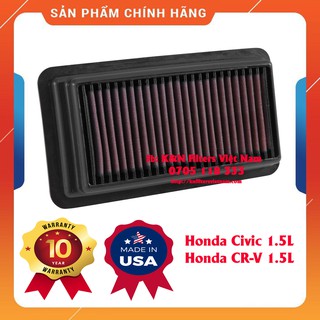 Lọc gió K&N Honda Civic, Honda CR-V. Part K&N : 33-5044. Part Honda : 172205AAA00