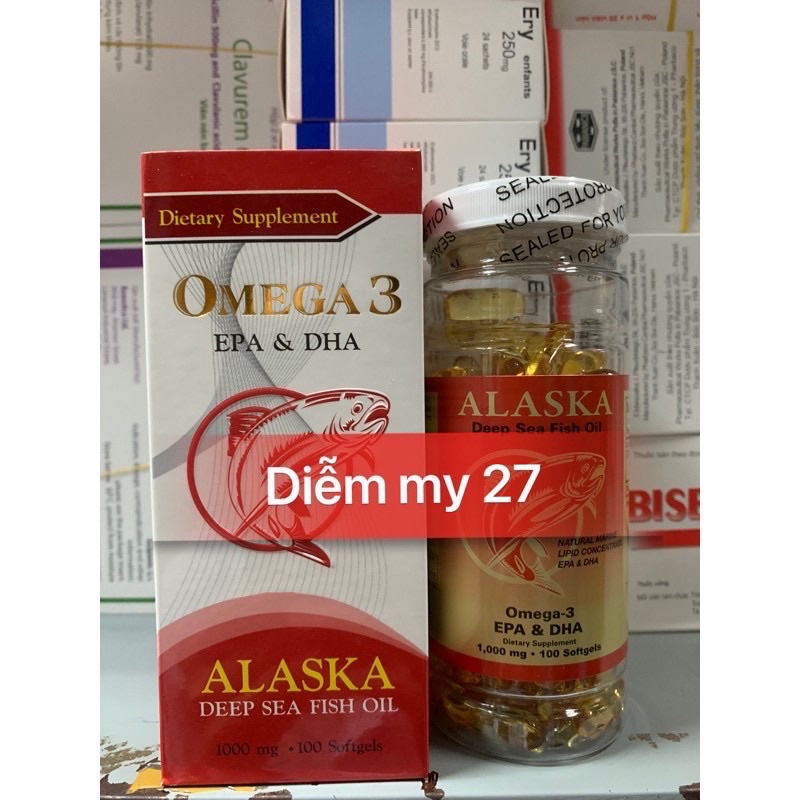 Omega 3 EPA & DHA viên uống đẹp da bổ não