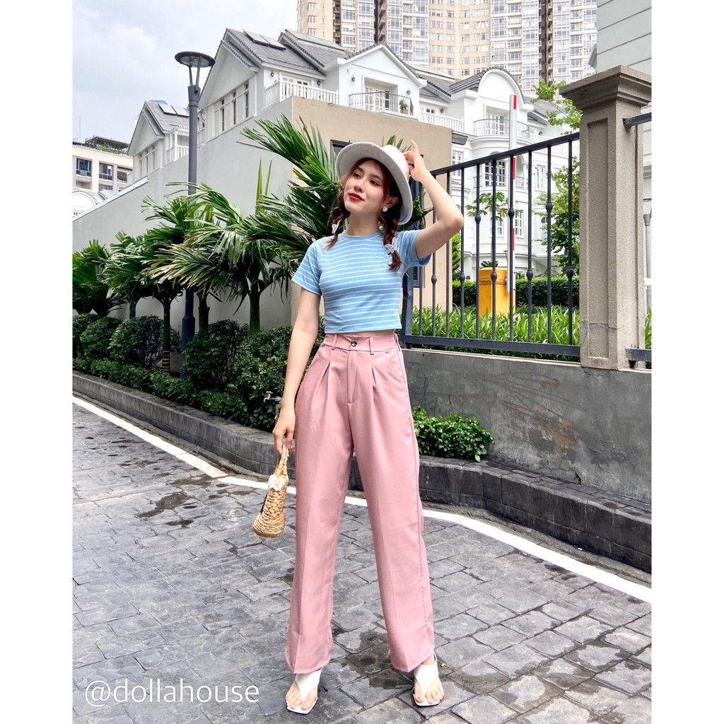 Quần tây ống rộng thời trang Hàn Quốc mẫu 748 | BigBuy360 - bigbuy360.vn