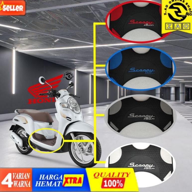 (Mới) Tấm lót chân bằng cao su cho xe máy Honda Scoopy 2013-2021 12Ju8C)