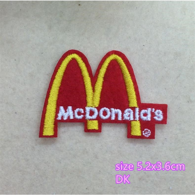 Nhãn Dán Trang Trí Quần Áo Thêu Hình Thức Ăn Nhanh Độc Đáo diy