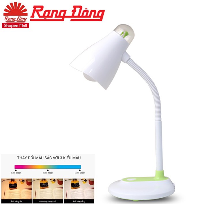 Đèn bàn chống cận đổi 3 màu 7W LED Rạng Đông RL32 Đổi màu