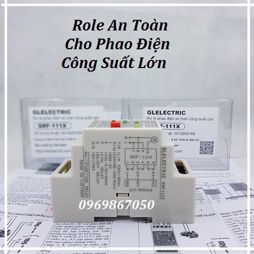 Role an toàn công suất lớn SRF111X - Phao điện chống tràn chống cạn KWS-5M.