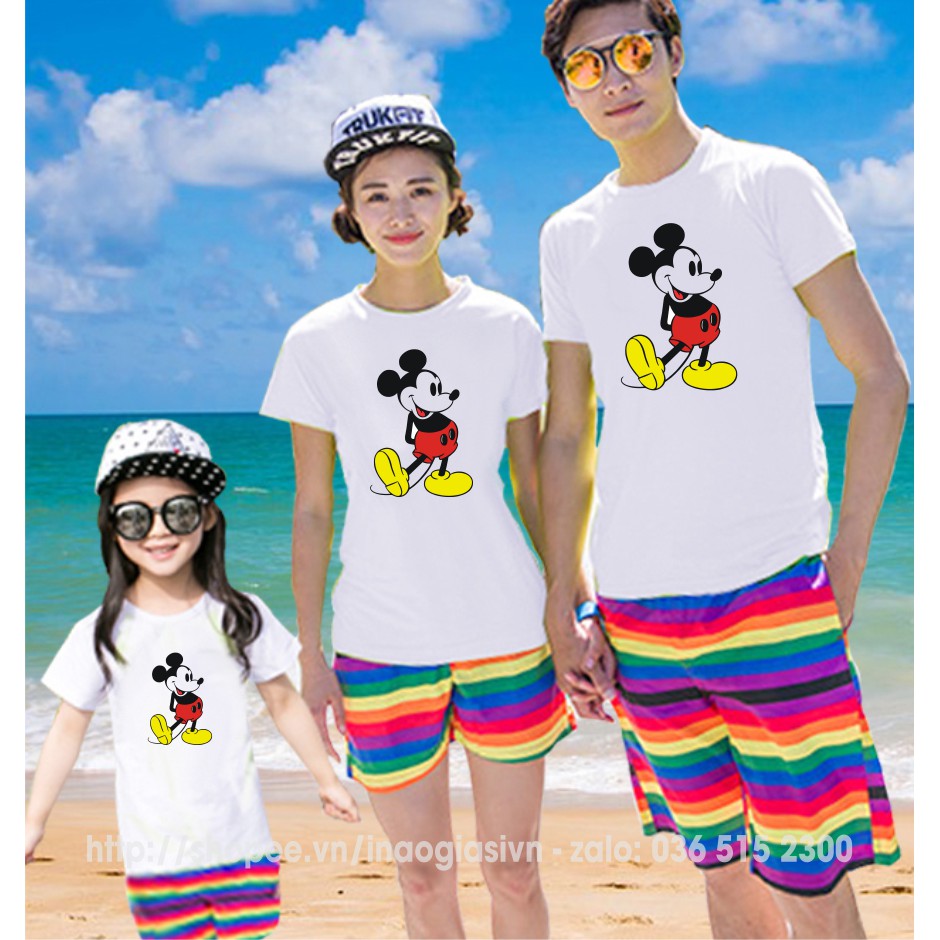 Áo thun gia đình Mickey