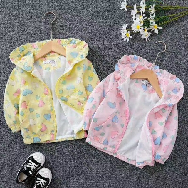 Áo gió hàng Quảng Châu cho bé gái 8-20kg