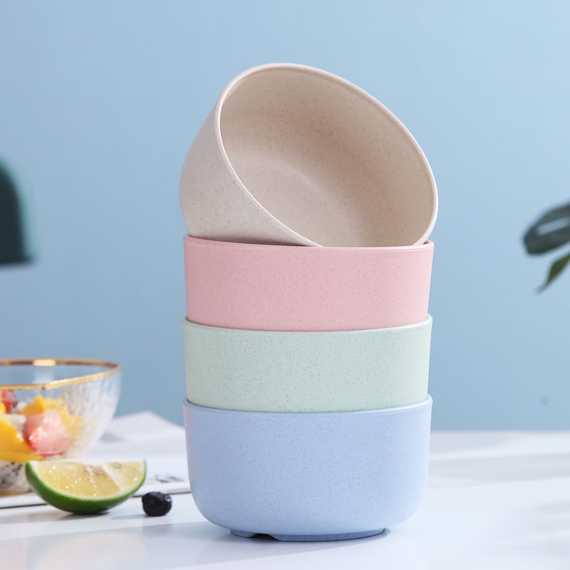 Tô Ăn Bằng Nhựa Lúa Mạch Chống Sốc Phong Cách Nhật Bản Cho Bé