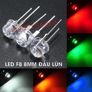 Đèn led phi 8 f8 8mm lùn các màu