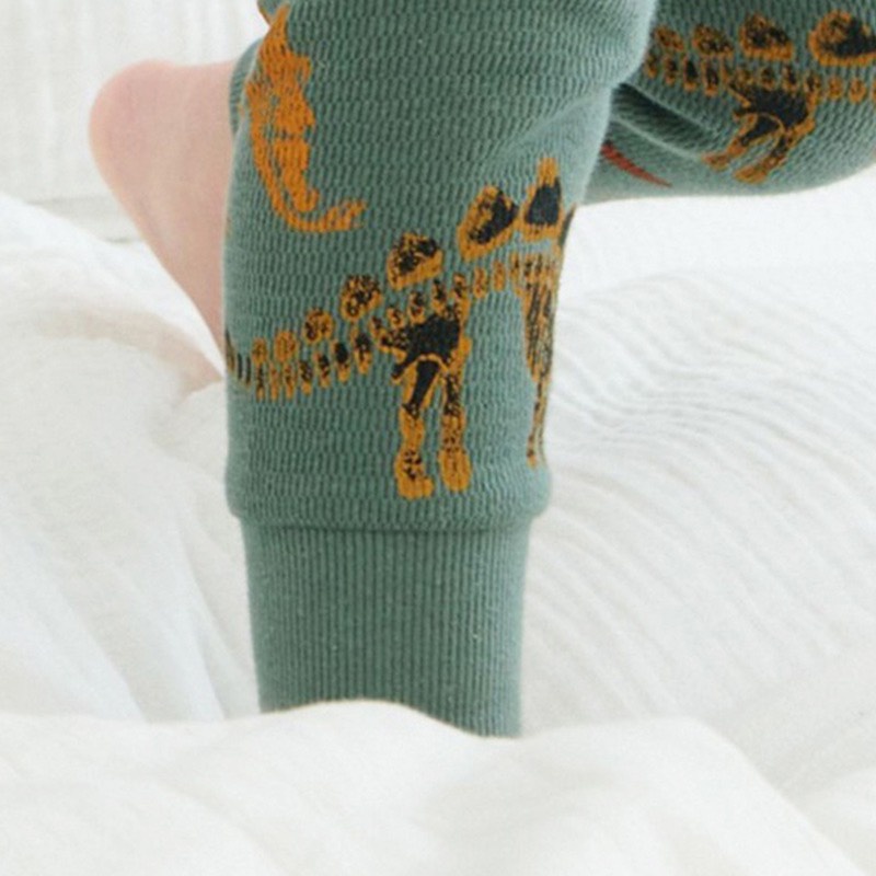 Bộ cotton Malwee xanh khủng long MW7877 cho bé trai 2-8 tuổi - Little Maven Official Store