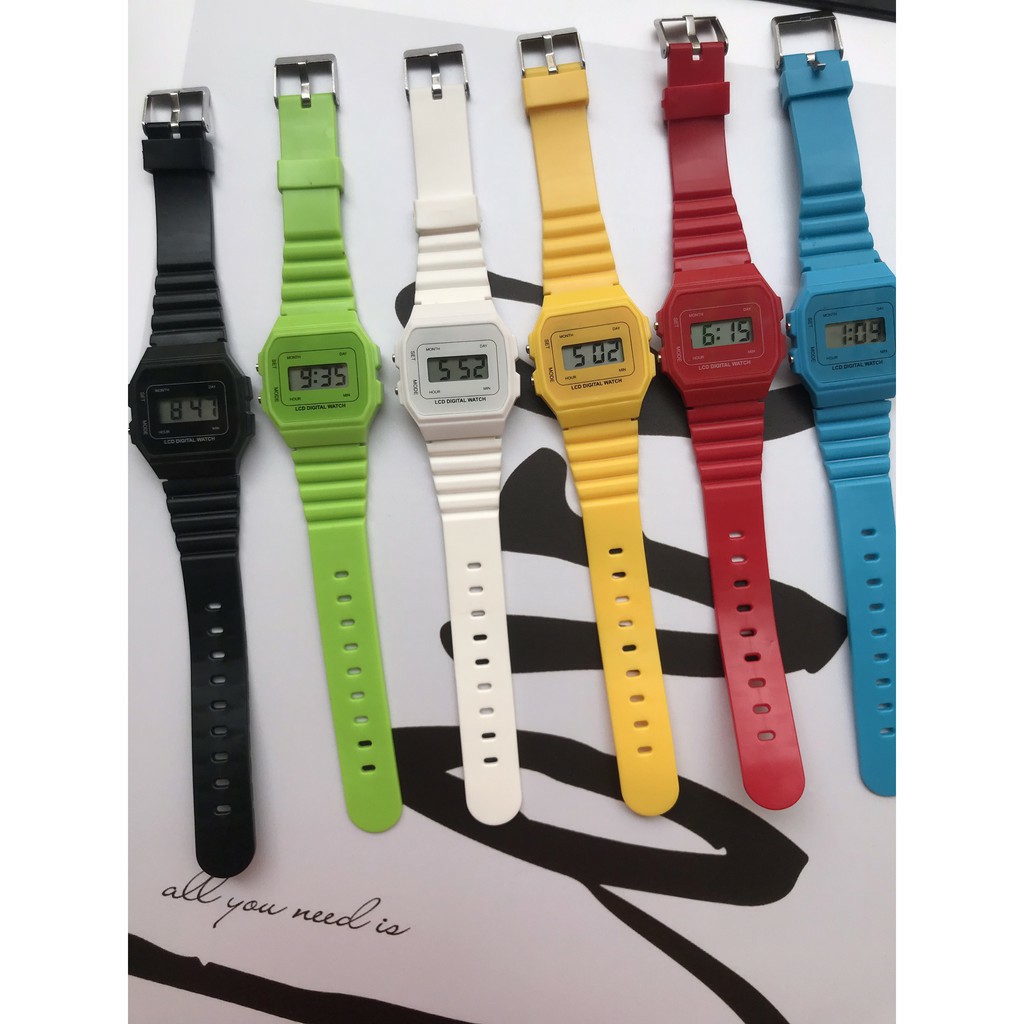 Đồng hồ điện tử unisex sport CQ dây nhựa | BigBuy360 - bigbuy360.vn