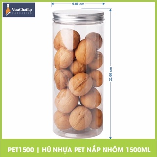 Hũ Nhựa PET Nắp Nhôm 1500 ml (Set 5c)