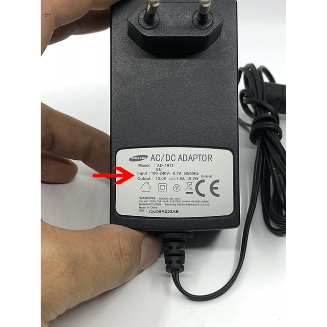 Adapter nguồn 12V 1.6A chính hãng