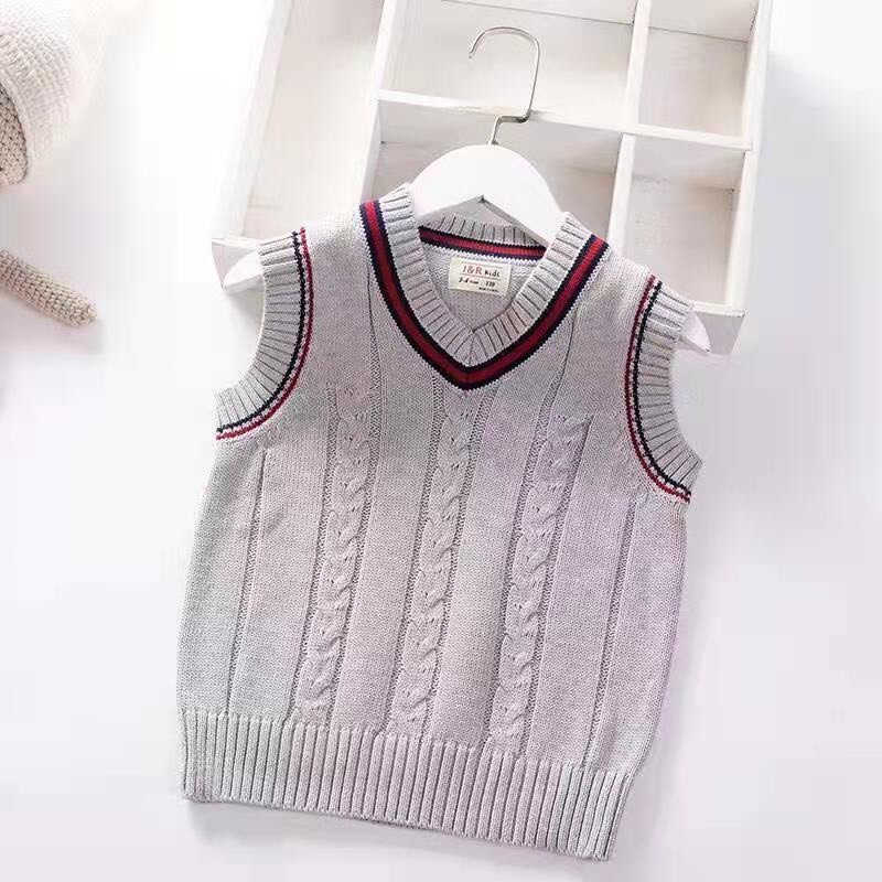 Áo len gile bé trai phù hợp cho bé từ 6/7 đến 12/13 tuổi