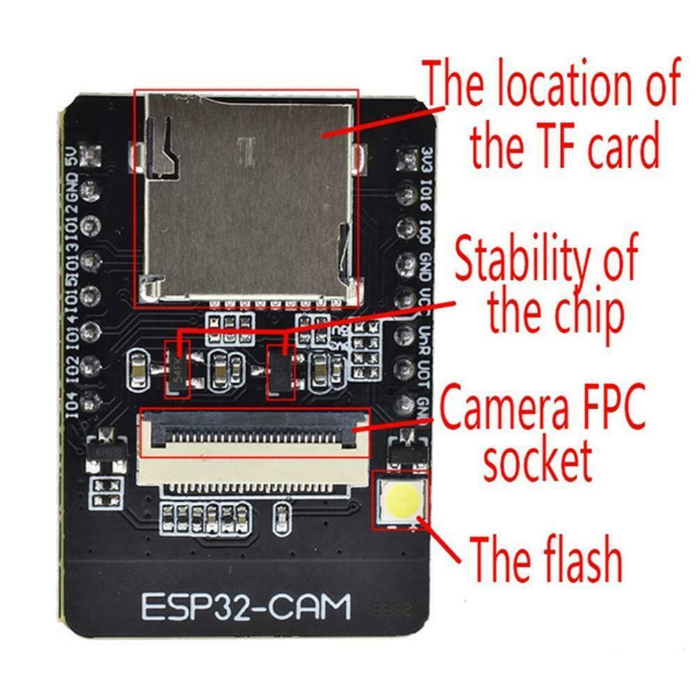 Bo mạch phát triển Camera WIFI Bluetooth ESP32 ESP32-CAM OV2640 + ăng ten 1x Board C6S1 | WebRaoVat - webraovat.net.vn