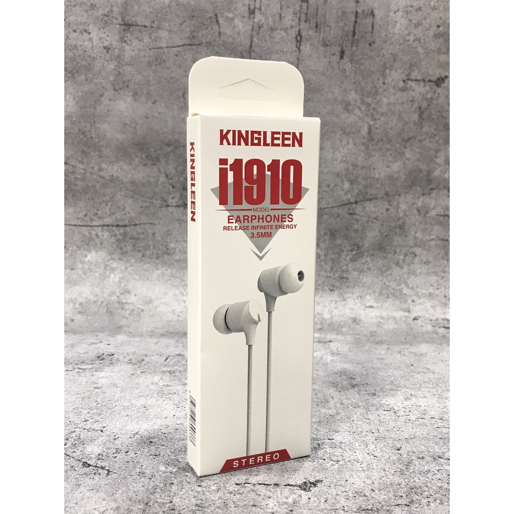 Earphone 1.2m i1910 (trắng) Kingleen