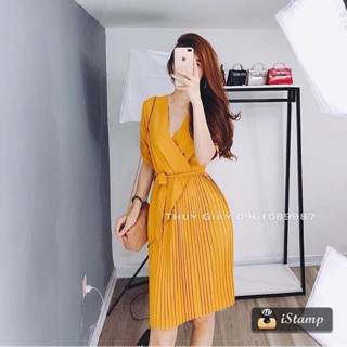 Đầm xoè dập ly sang chảnh